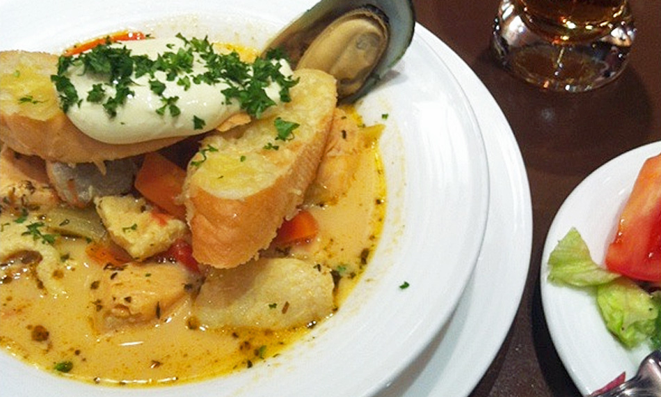 Sopa de pescado a la provenzal