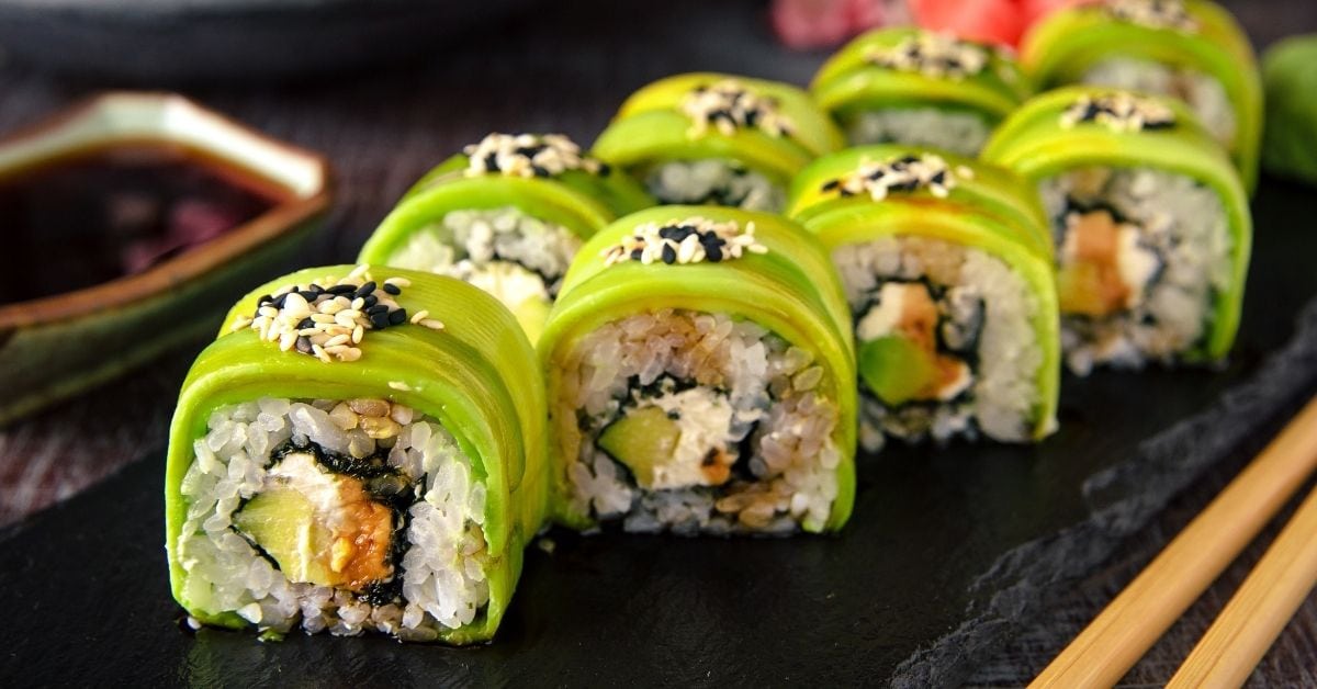Roasted Eggplant and Red Pepper Roll
