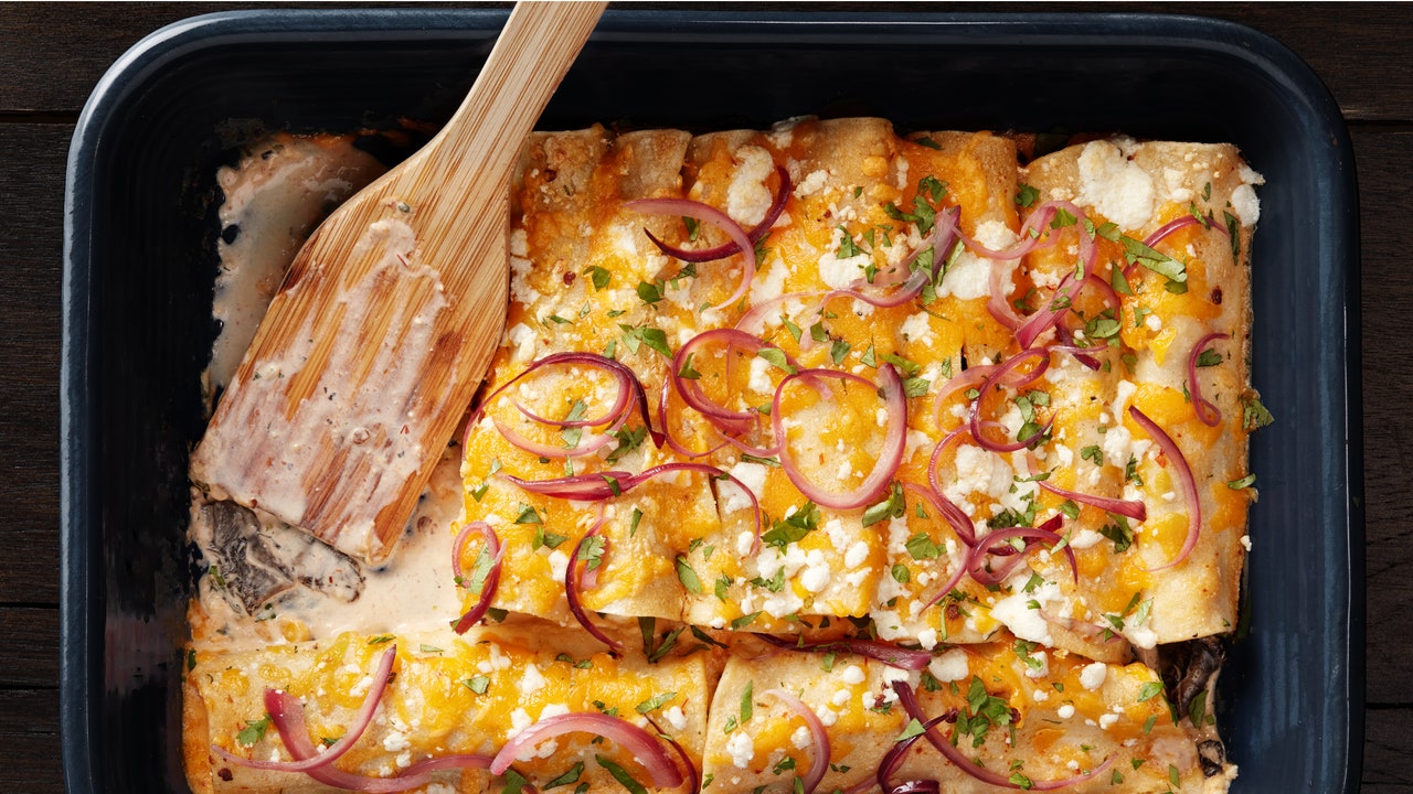 Portobello Mushroom Enchiladas