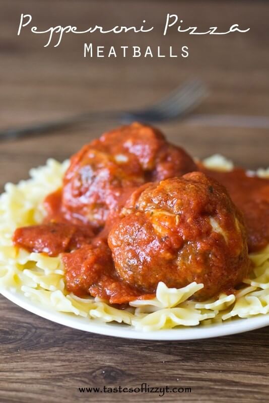 Pepperoni and Cheese Stuffed Meatballs