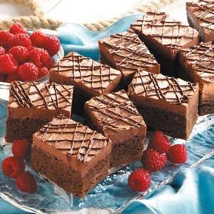 Chocolate Raspberry Truffle Brownies