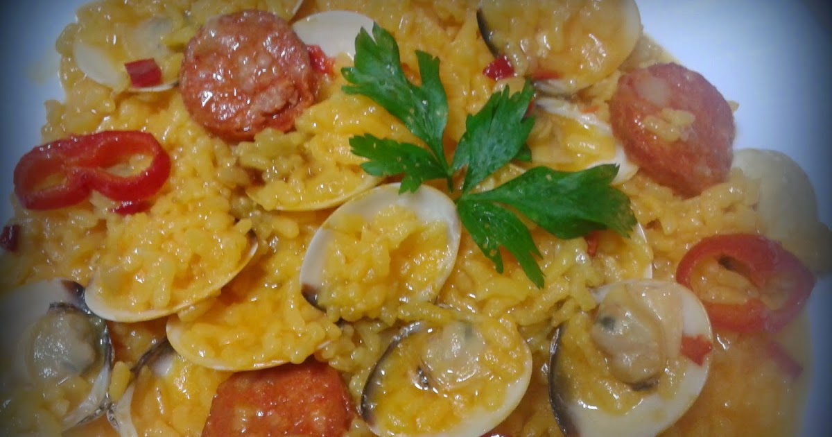 Arroz con almejas y chorizo