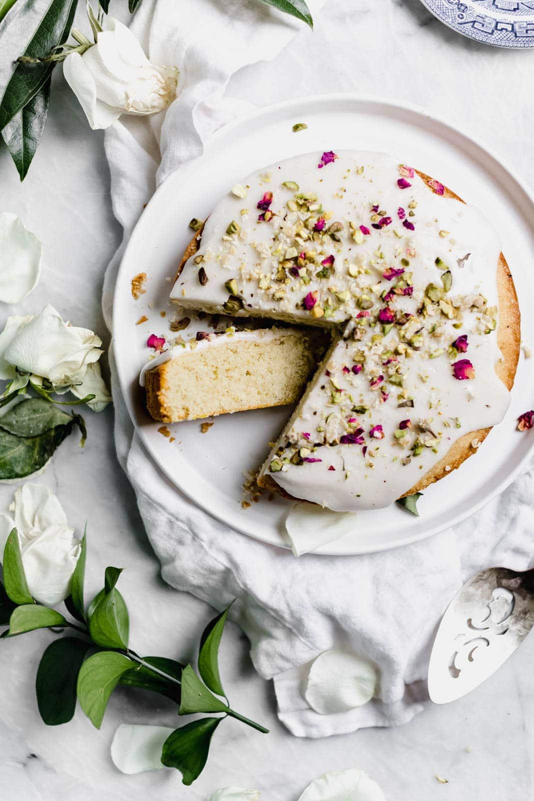 Pistachio and Rose Cake