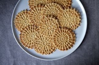 Pizzelle de arándanos y limón