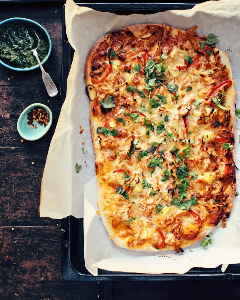 Butter Chicken Pizza