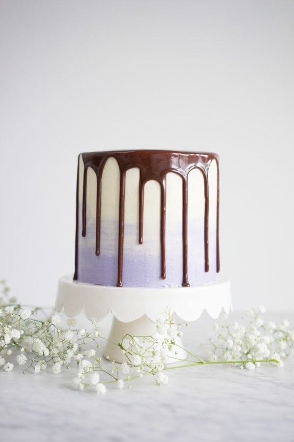 Lavender Honey Chocolate Cake