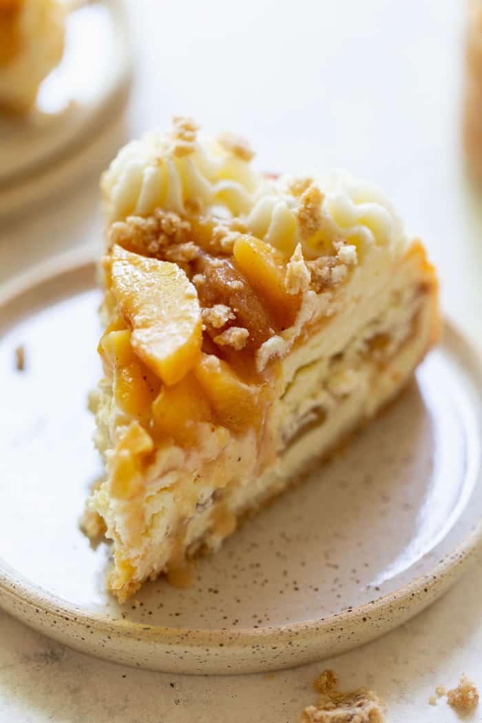 Peach Cobbler Cheesecake Cake