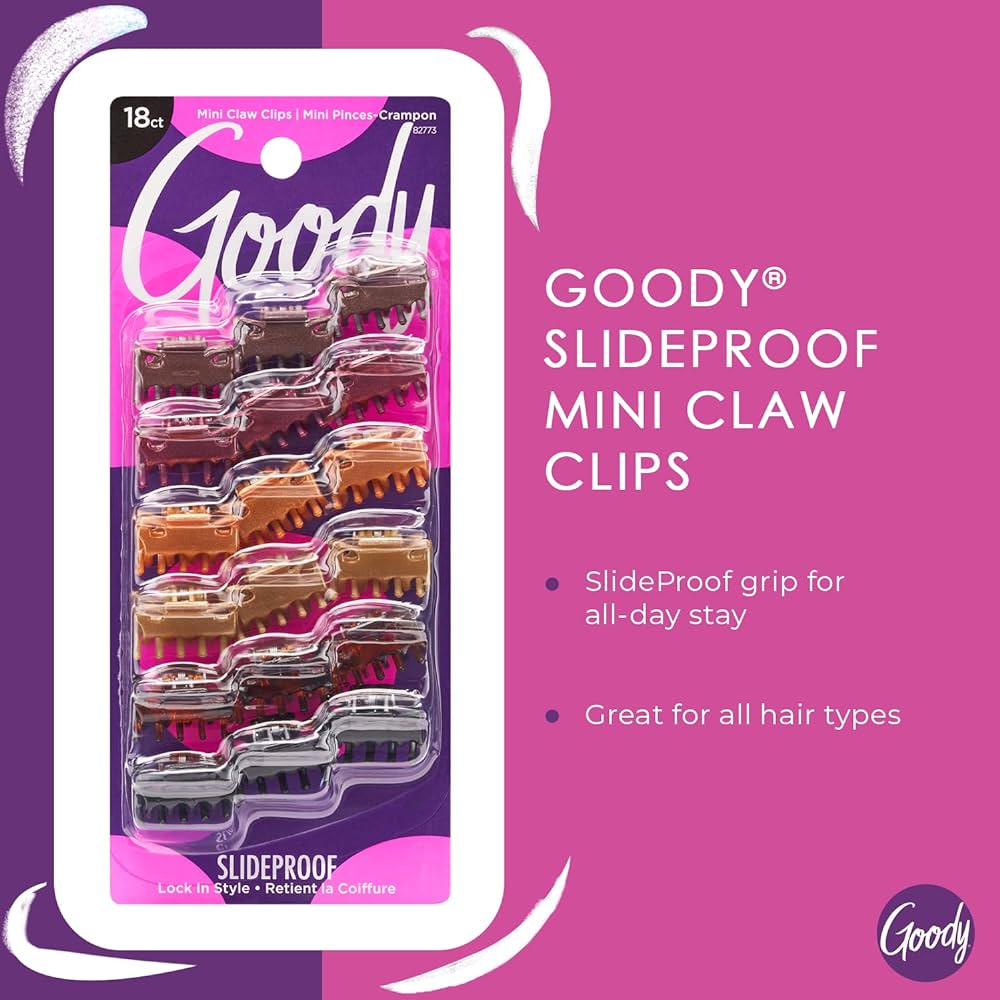 7. Goody Classics Mini Hair Claw Clips