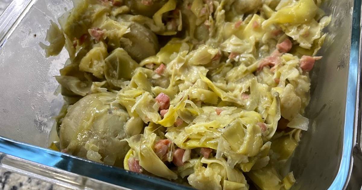 Alcachofas con jamón y pimientos en Thermomix