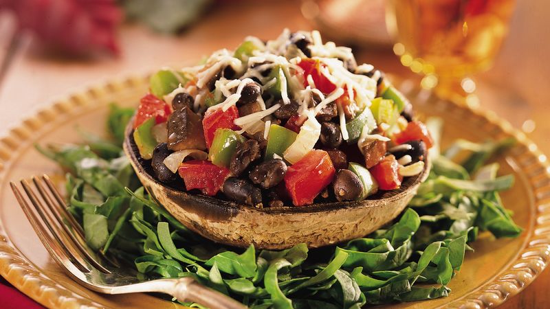 Ratatouille Stuffed Portobello Mushrooms