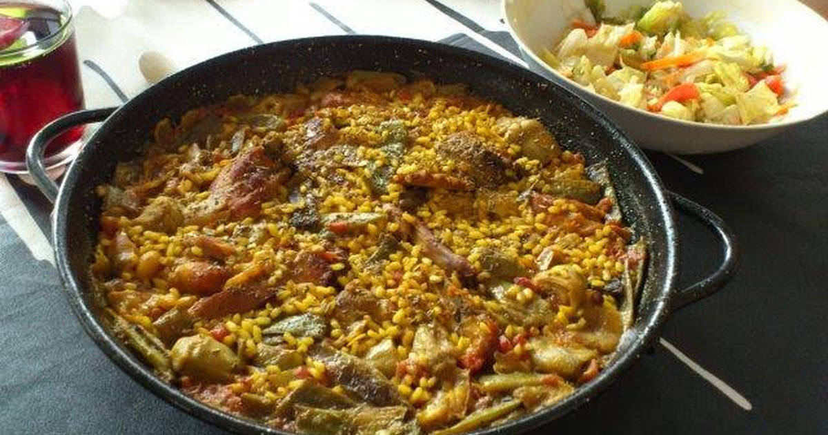 Paella Valenciana de conejo