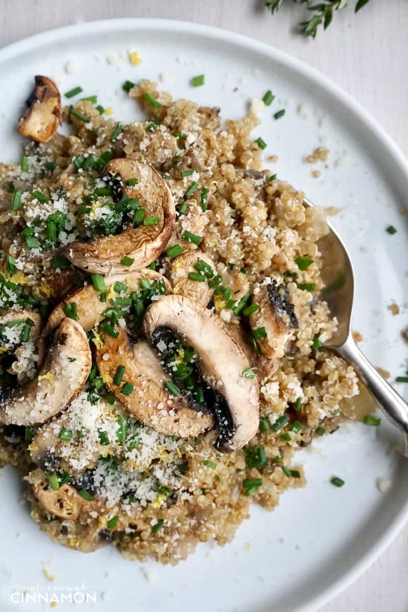 Quinoa and Mushroom Risotto