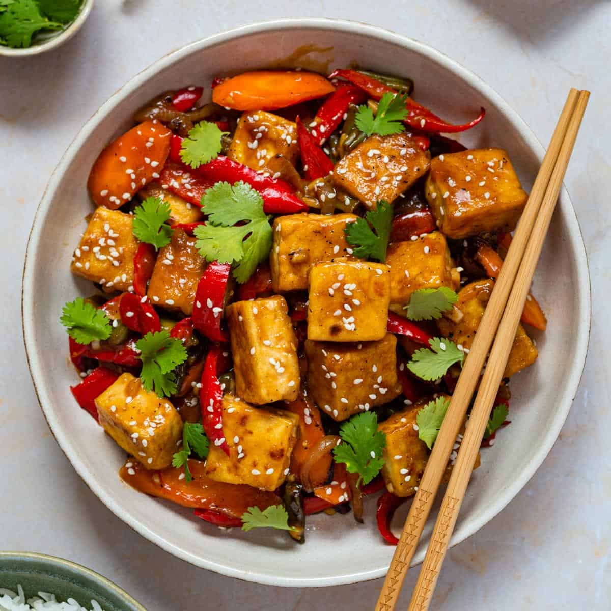 9. Teriyaki Tofu and Vegetable Stir-Fry