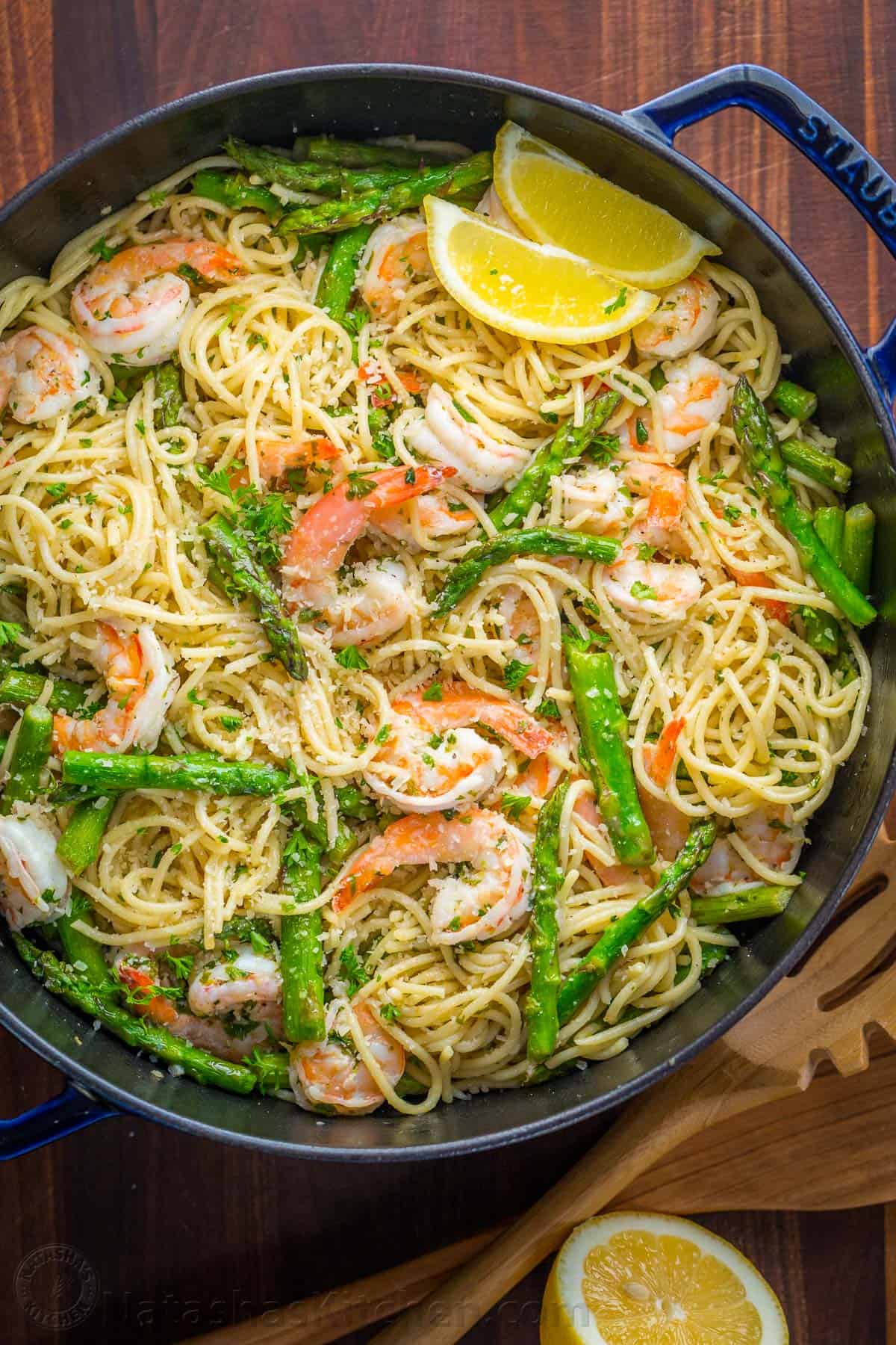 Shrimp and Asparagus Pasta