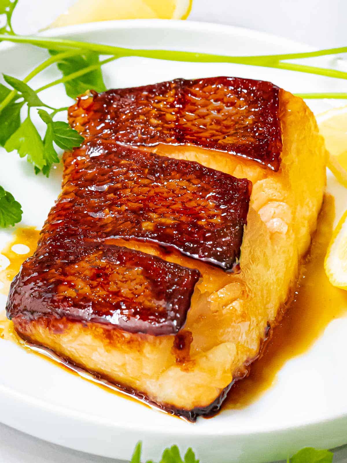 Grilled Suzuki with Lemon and Herbs