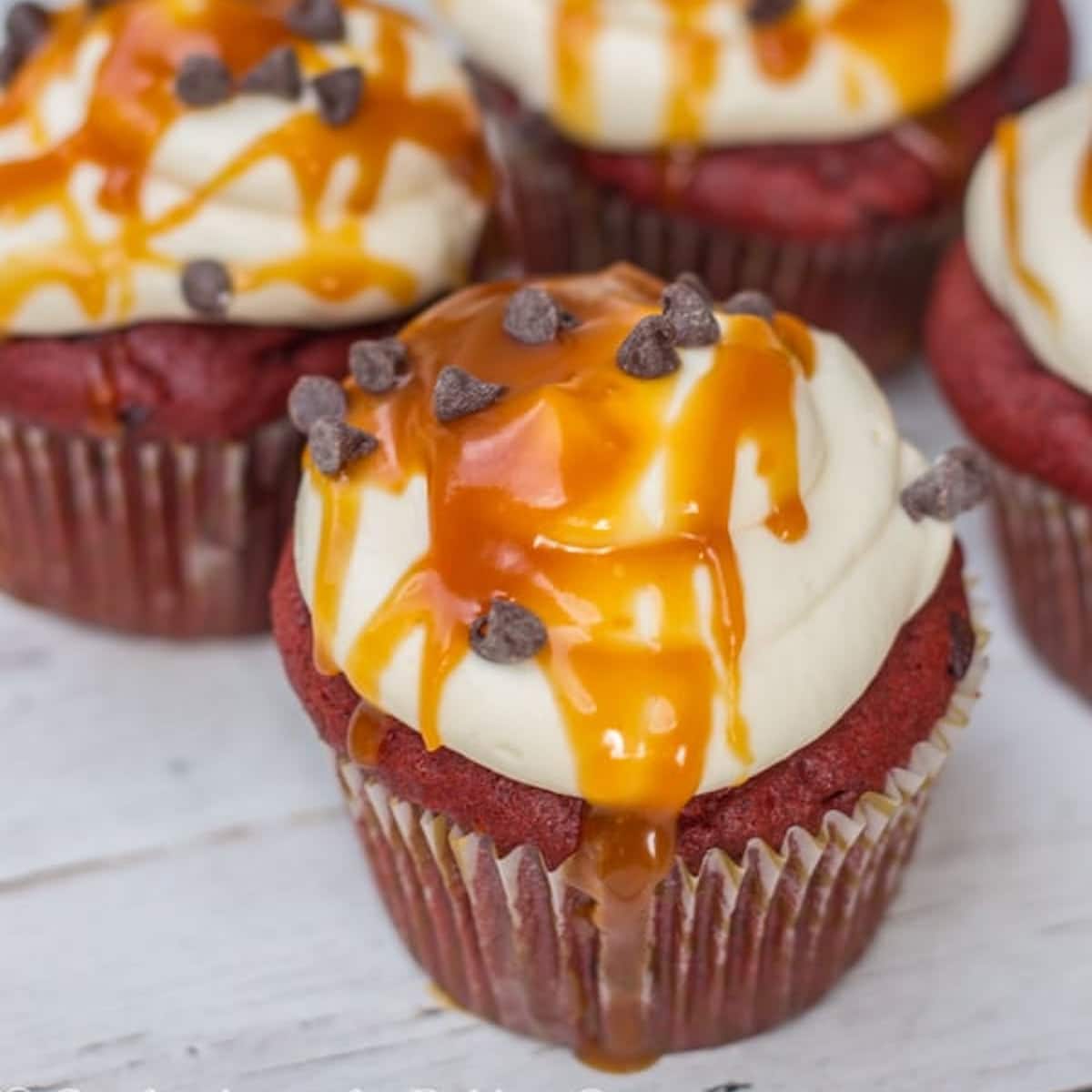 Red Velvet Cake with Salted Caramel Frosting