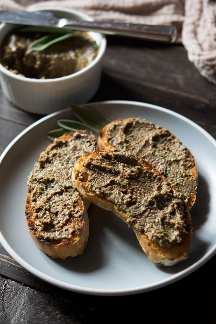 Crostini with Chicken Liver Pate