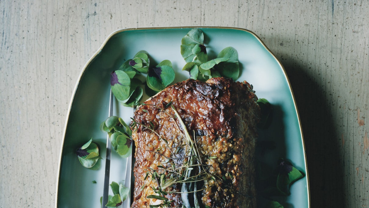 Pork Loin with Garlic and Rosemary