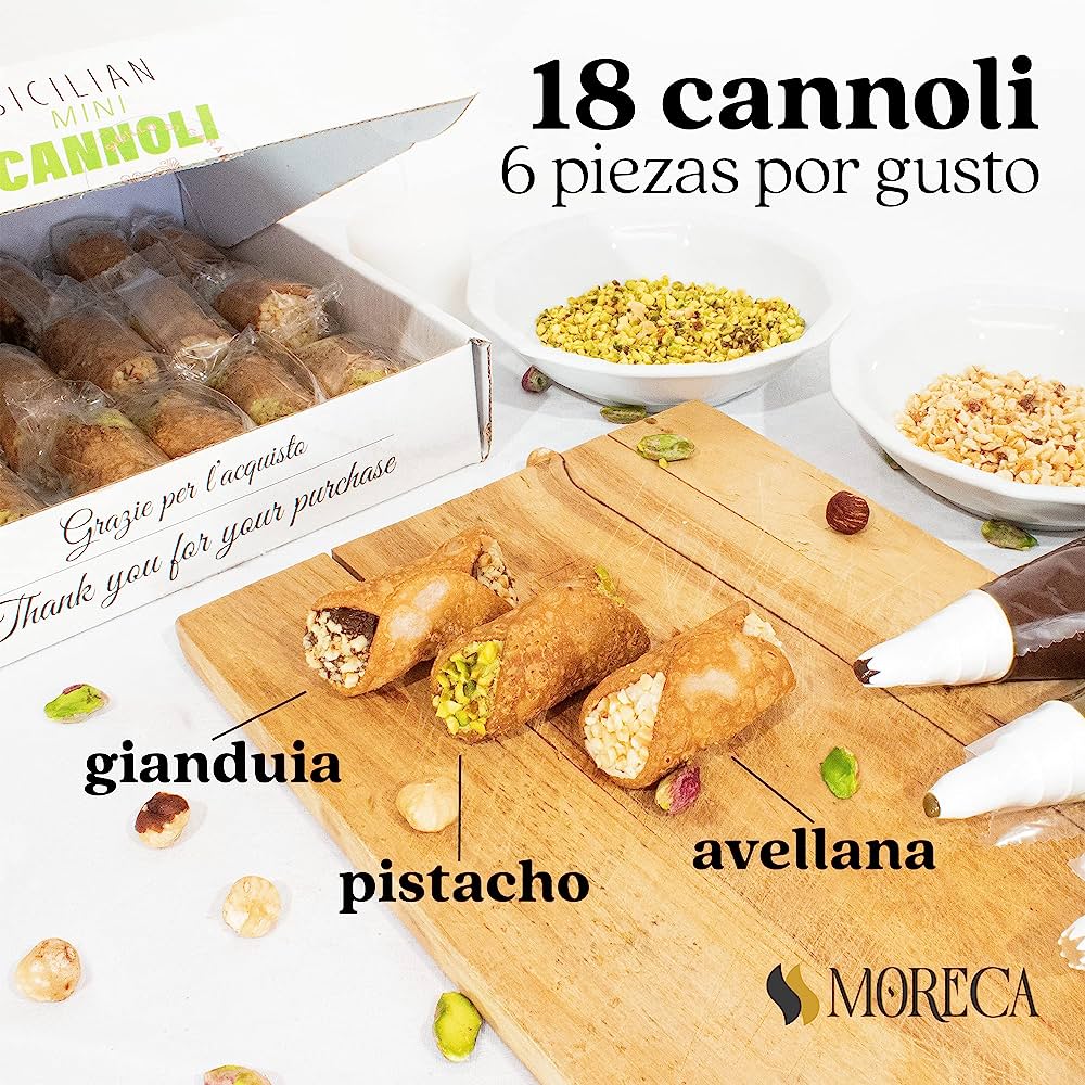 Cannoli Siciliani con Crema de Avellanas