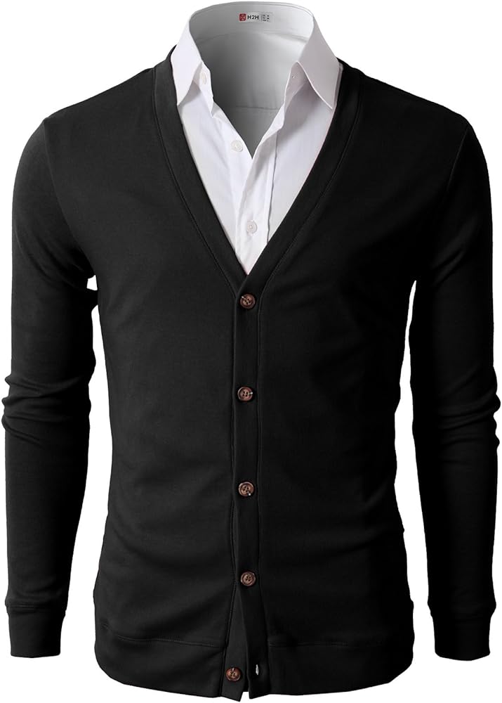 H2H Women's Casual V-Neck Button Down Sweater