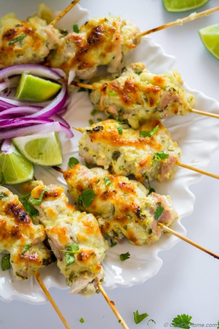 Lemon Garlic Malai Chicken Tikka