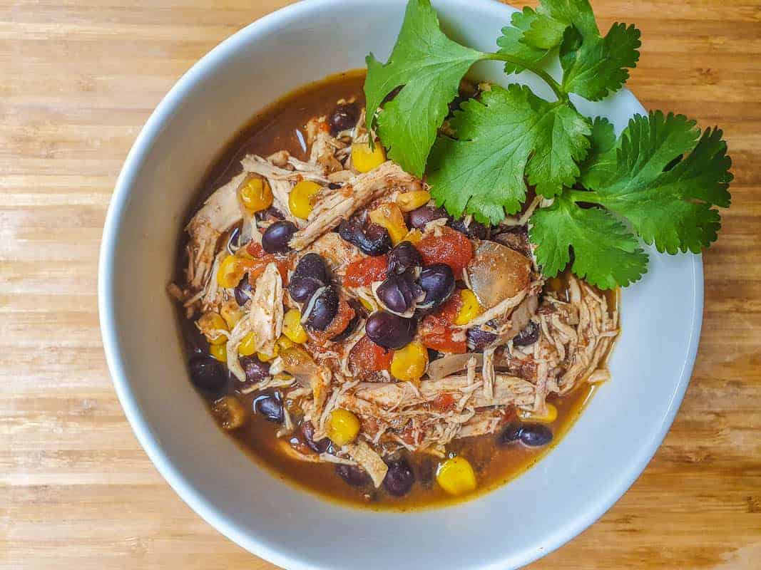 Slow Cooker Chicken and Black Bean Chili