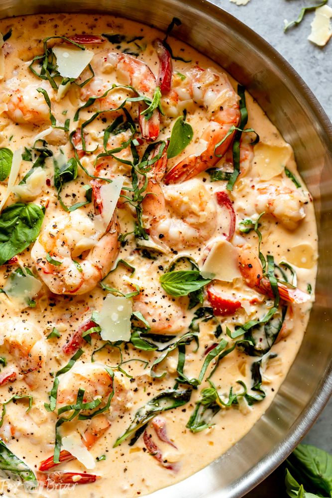 Basil Shrimp Pasta
