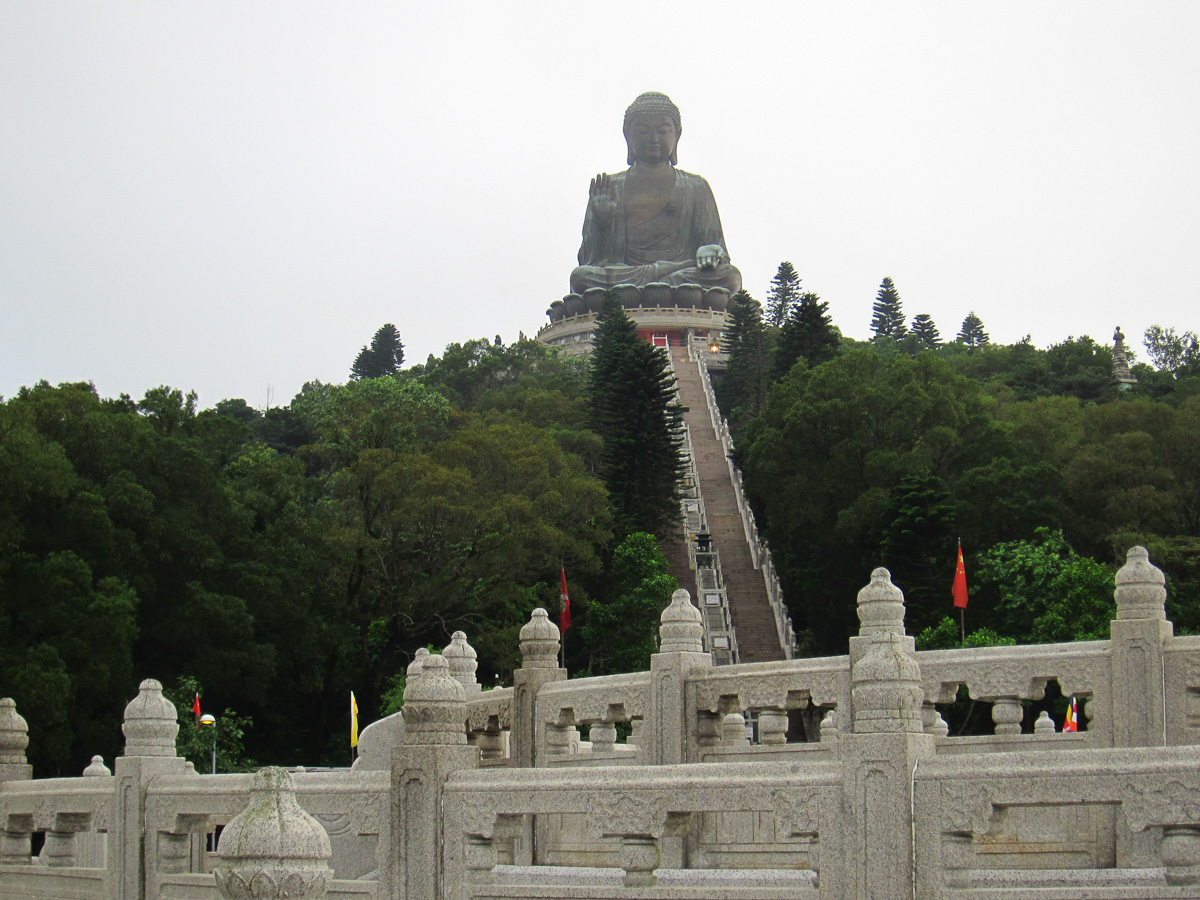 Hong Kong has a giant bronze Buddha statue