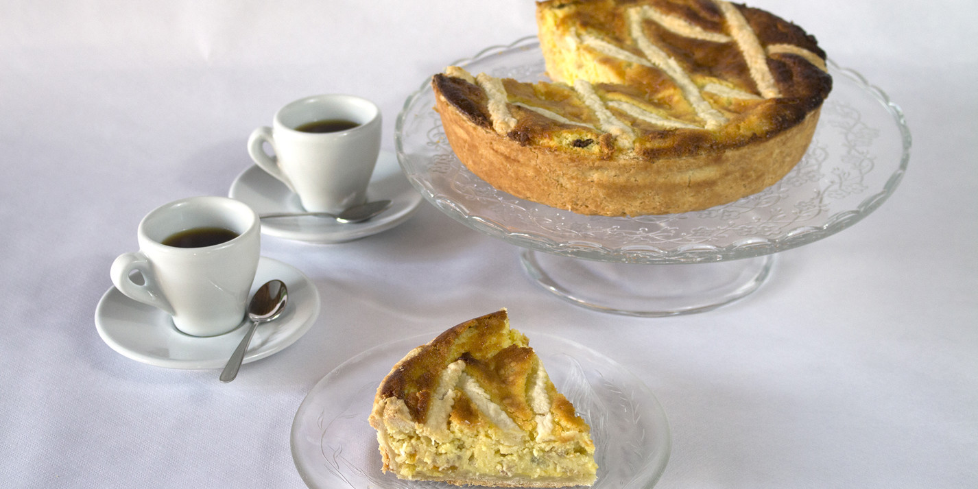 Pastiera Napolitana con pistachos