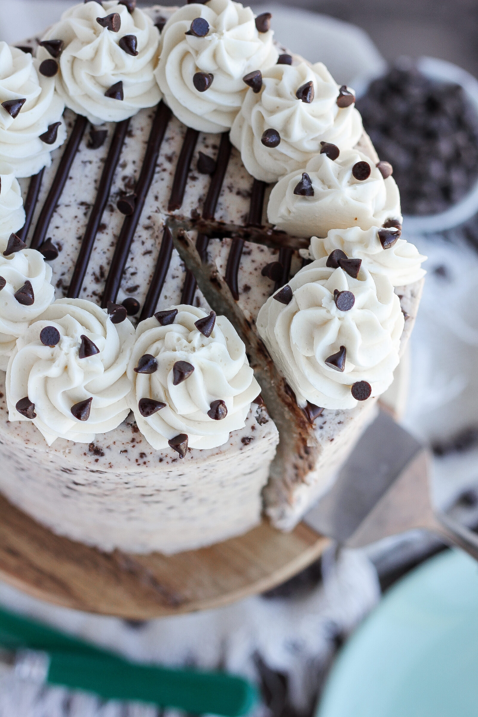 Chocolate Chip Blondie Cake