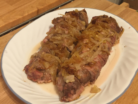 Pork Loin with Caramelized Onions
