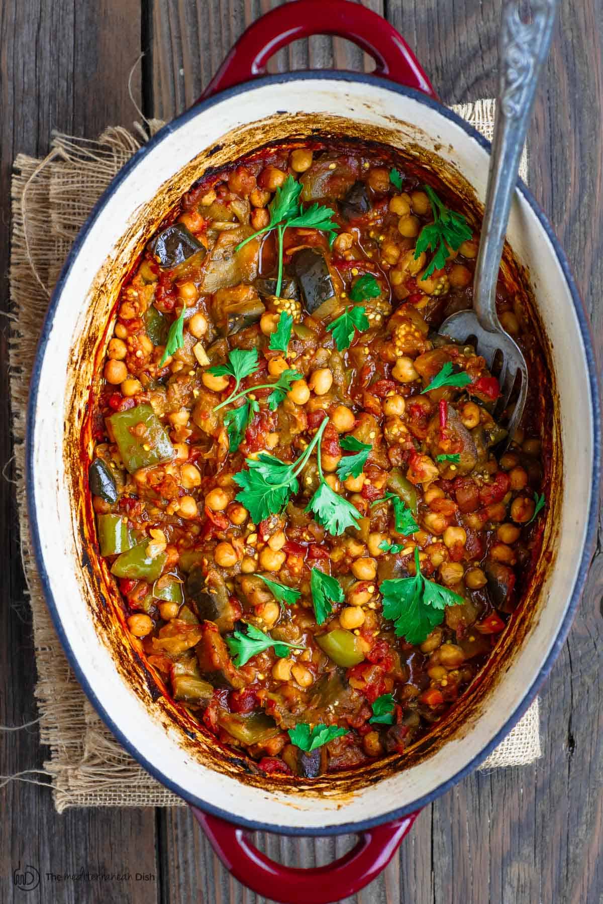 10. Greek-style Chickpea and Vegetable Stew