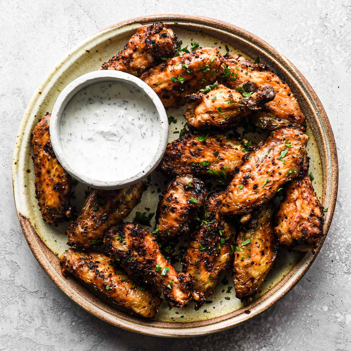 Lime and Herb Air Fryer Chicken Wings