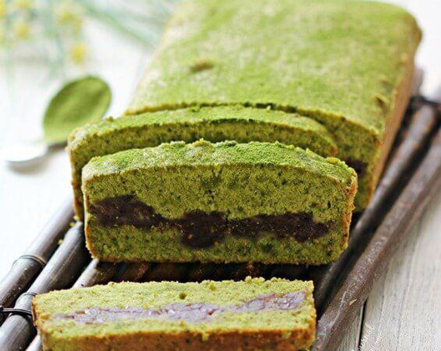 Matcha Red Bean Pound Cake