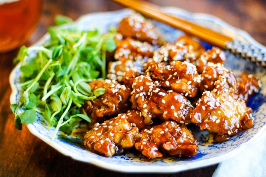 Sesame Ginger Air Fryer Fried Chicken