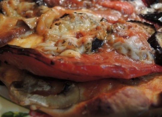 Pizza de champiñones con robot de cocina