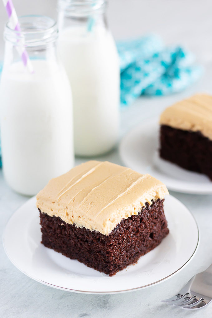 Peanut Butter Chocolate Cake with Peanut Butter Chocolate Frosting