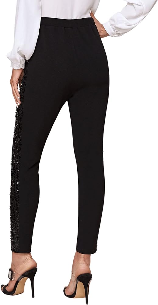 7. Elegant Paperbag Waist Sequin Shorts for Women