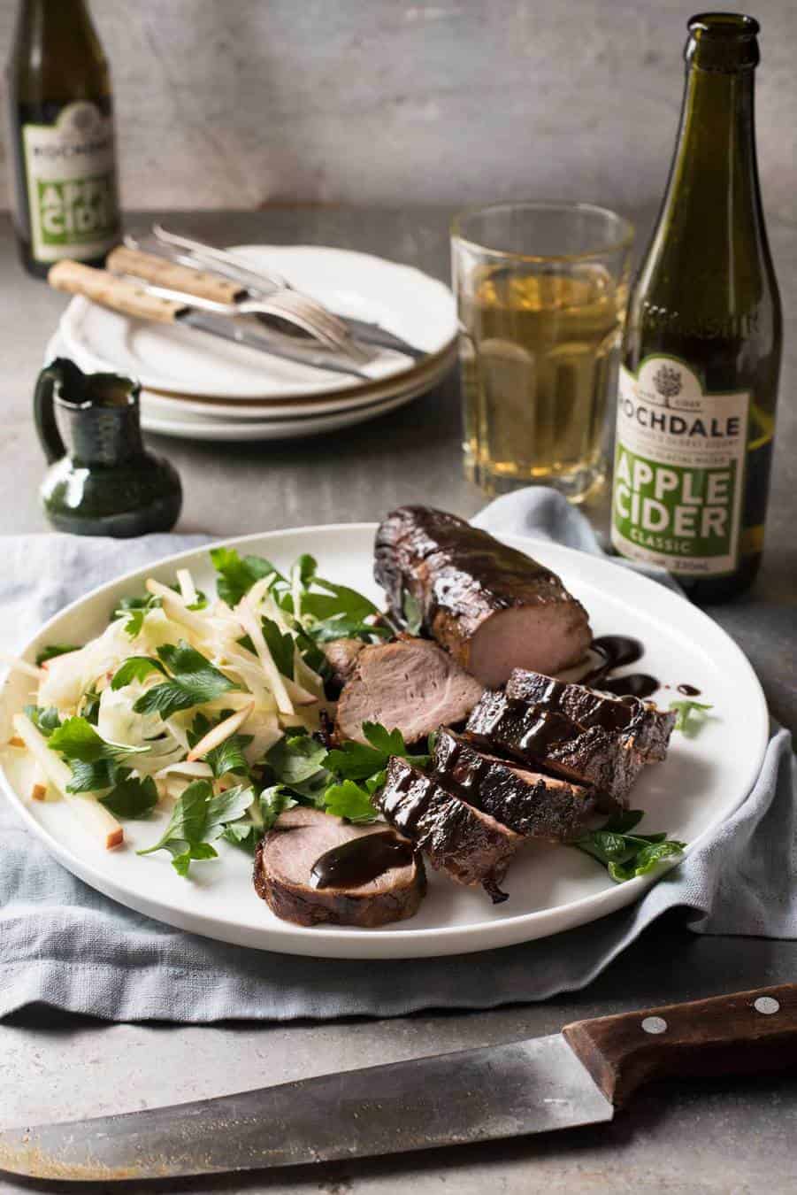 Pork Loin with Apple Cider Glaze
