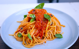 Pappa al Pomodoro con gambas