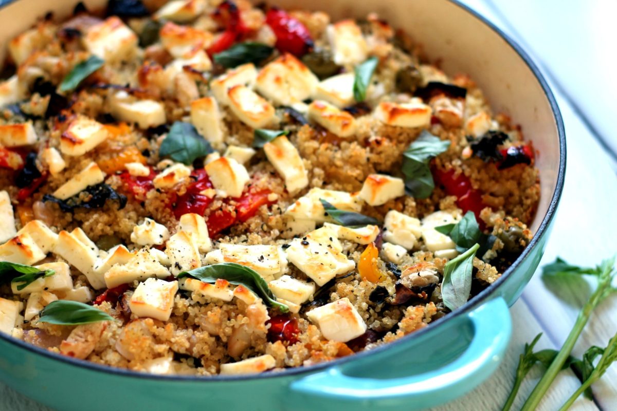 Quinoa and Roasted Vegetable Casserole