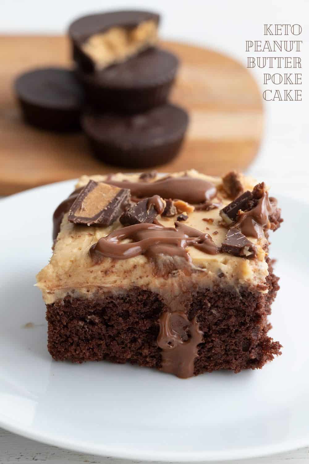 Keto Peanut Butter Chocolate Cake