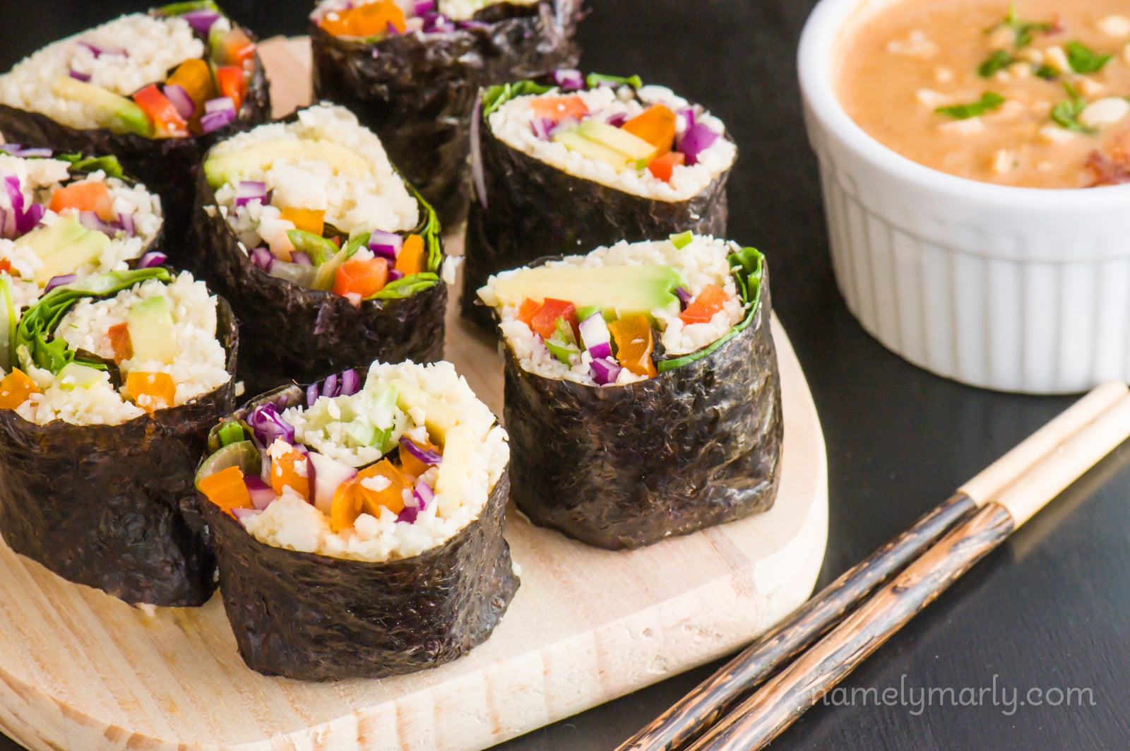 Cauliflower Rice Roll