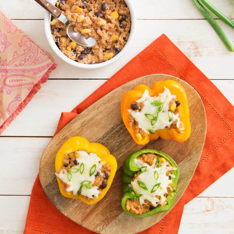 Butter Chicken Stuffed Peppers