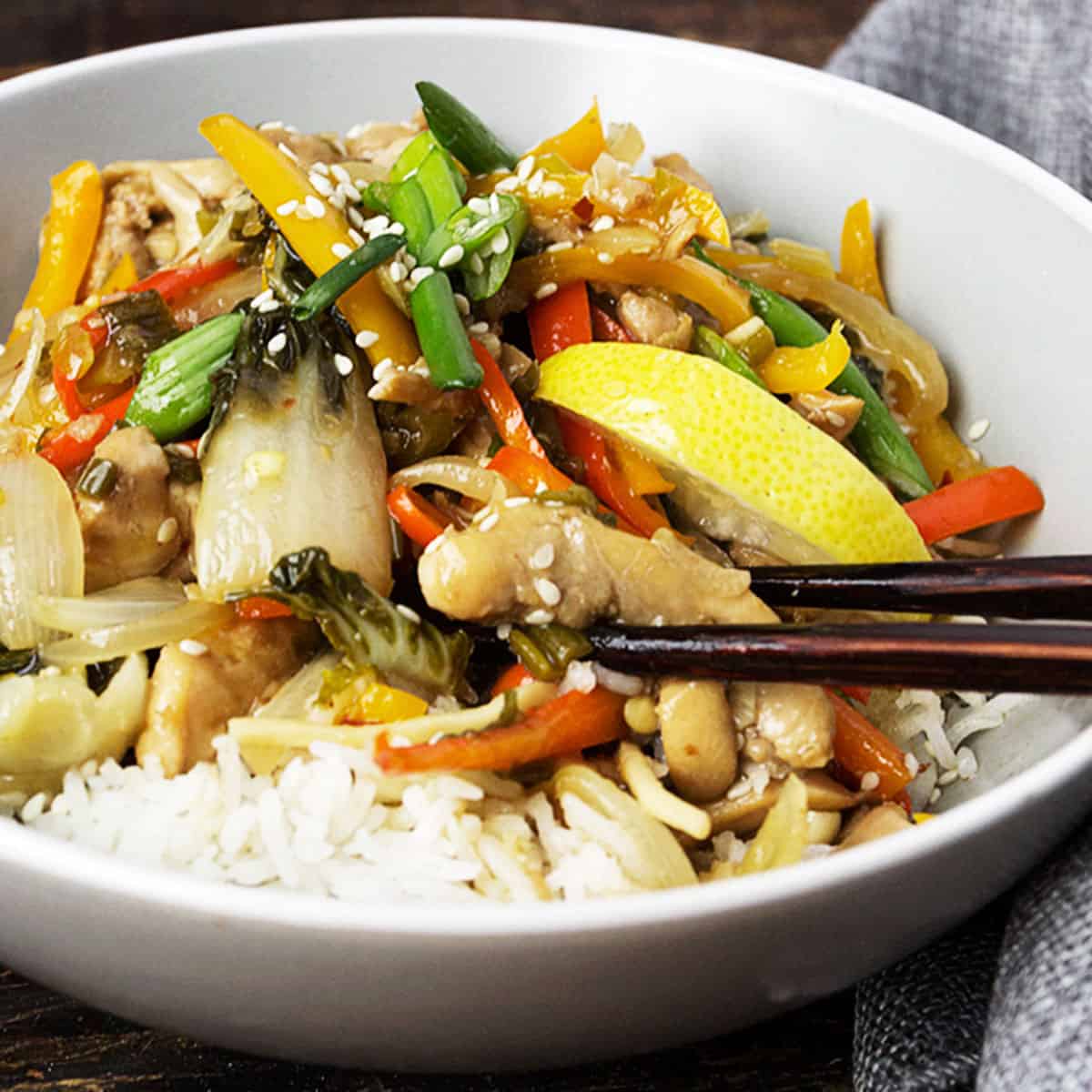 Lemon Rice Stir-Fry