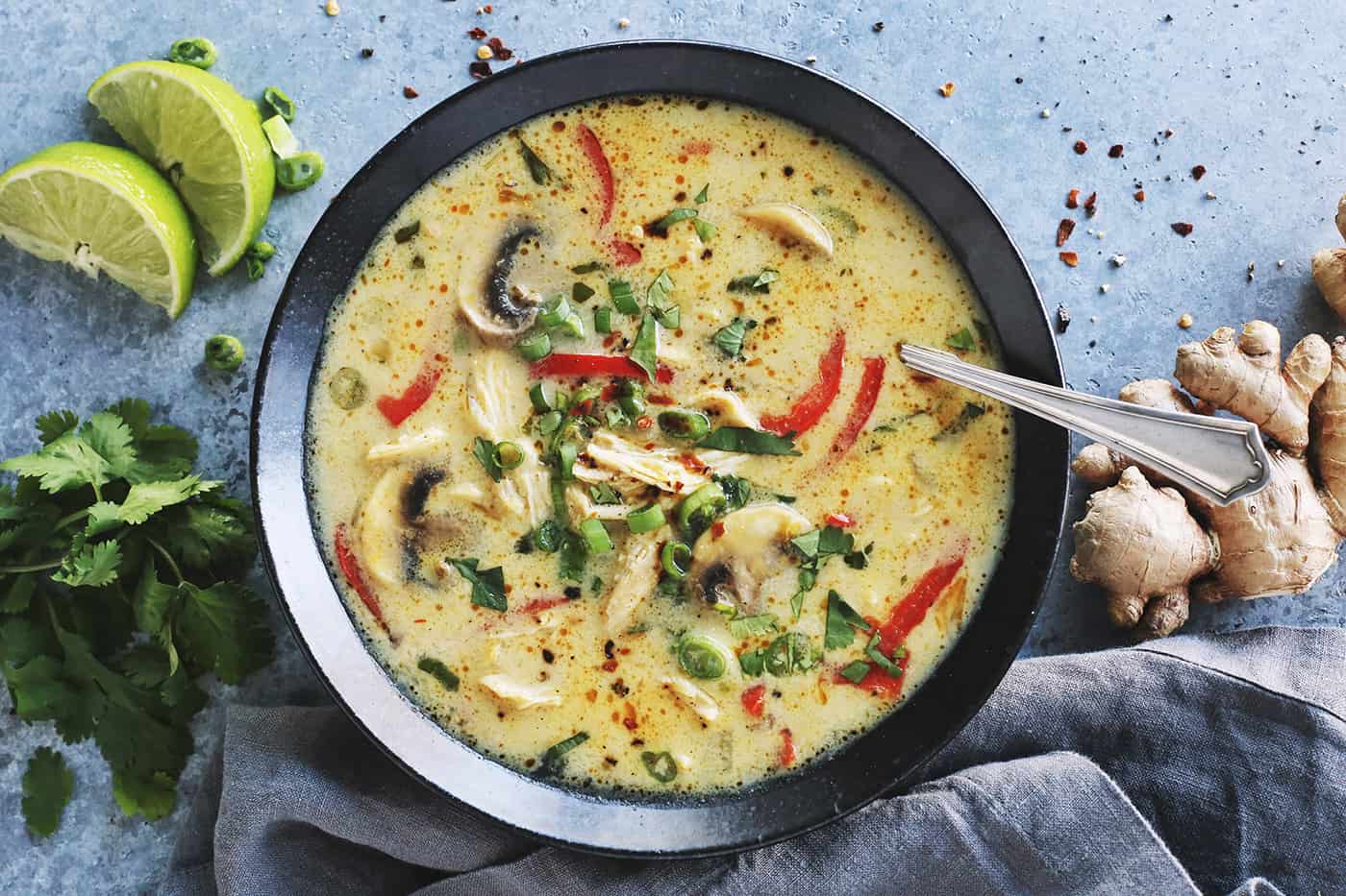 Coconut Curry Chicken Soup