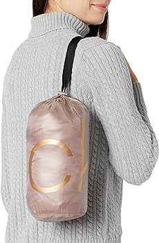 9. Calvin Klein Women's Mid-Length Packable Chevron Down Coat