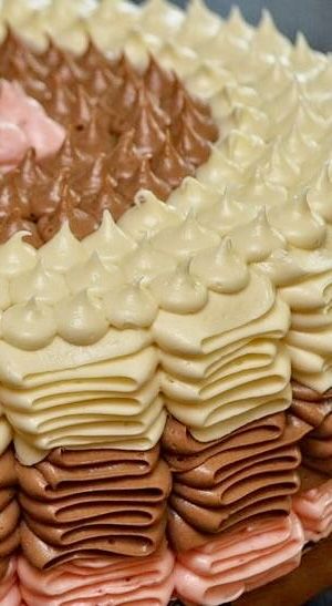 Mocha Neapolitan Cake