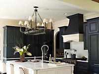 Sleek and Minimal Black and White Kitchen
