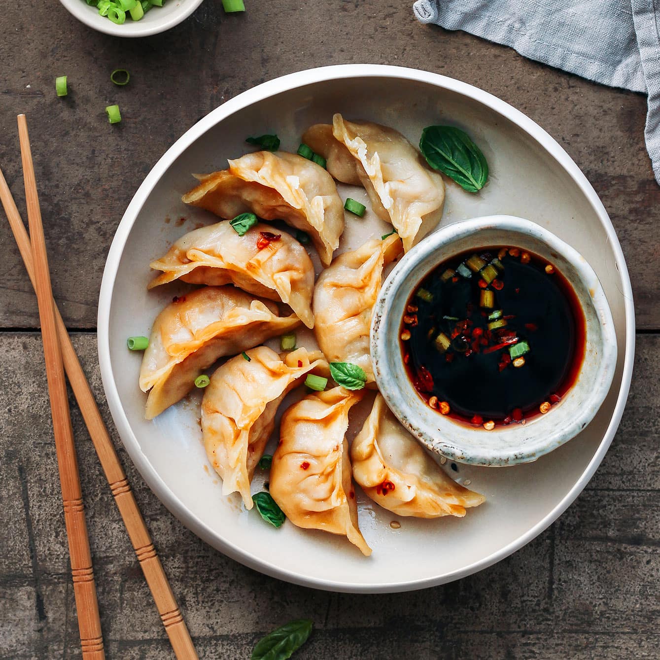 10. BBQ Jackfruit Dumplings
